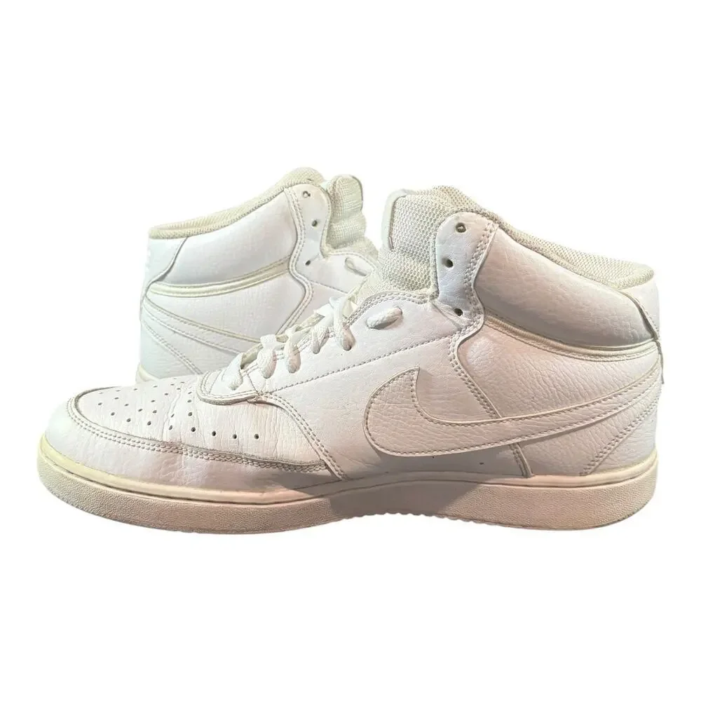 Nike Court Vision Mid Men's All White DN3577-100 Sneakers Shoes Us Size 12